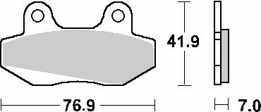 Klocki hamulcowe kh86 street ceramic kolor czarny