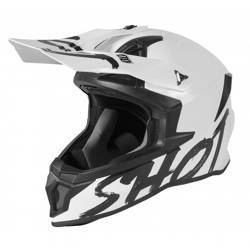 Kask enduro cross Shot Lite biały połysk