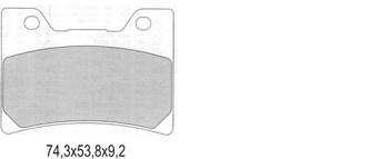 Klocki hamulcowe kh160 półmetaliczne yamaha fzr/tdm/fj/v-max (oferta specjalna) wycofane z oferty