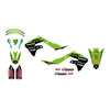 Komplet naklejek (oklein) kawasaki kxf 250 '21-'23, kxf 450 '19-'23 replica kawasaki racing team 2021 kolor zielony/ czarny
