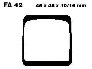 Klocki hamulcowe Yamaha RD 125 Yamaha FS1 50 DX
