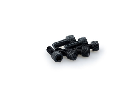 Śruby z anodyzowanego aluminium blister 6 śrub imbusowych m6x15mm czarne