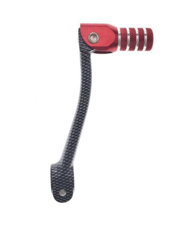 Dźwignia zmiany biegów do AM6 Minarelli czerwony / carbon
