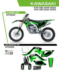 Komplet naklejek (oklein) kawasaki kxf 250 '21-'22