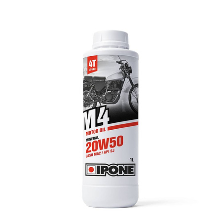 Ipone m4 20w50 olej silnikowy mineralny 1l (jaso ma2, api sj) (akc) (15)