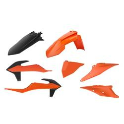 Komplet plastików ktm exc/exc-f tpi '20-'22 kolor pomarańczowy czarny