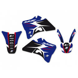 Komplet naklejek (oklein) yamaha yz 125/250 '96-'01 dream 4 kolor niebieski/czarny