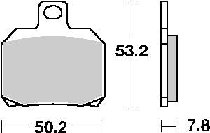 Hamulcowe kh266 street ceramic kolor czarny pasuje do: aprilia 1000rsv tył