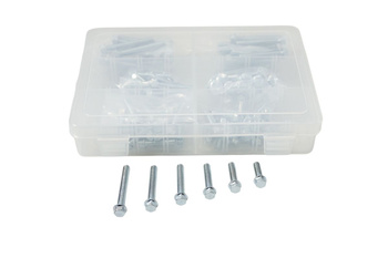 komplet (zestaw) śrub kołnierzowych m6 (120 szt.)