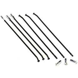 szprychy wzmocnione z nyplami (komplet) przód 21 cali ktm '97-'19, husqvarna '14-'19kolor czarny