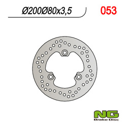 Tarcza hamulcowa przód kawasaki quad klf 220/300/400, kvf 300/400 (200x80x3,5)