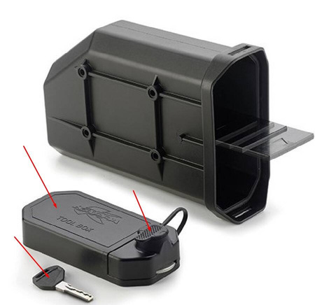 Część Skrzynki Narzędziowej Ks250 (Pokrywa+Zamek+2 Kluczyki)