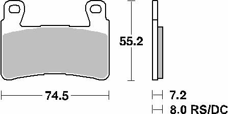 Hamulcowe kh265 street ceramic kolor czarny