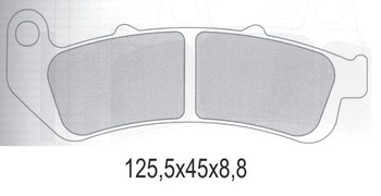 Klocki hamulcowe kh189 półmetaliczne honda cbr 1000f dual (93-99) (oferta specjalna) wycofane z oferty