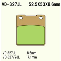 Klocki Hamulcowe Vesrah  Vd-327jl (Fa063hh)