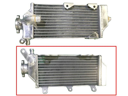 Psychic chłodnica yamaha yzf 450 '16-18, wrf 450 '16-18 wzmocniona o zwiększonej pojemności prawa (szt.) (z korkiem)