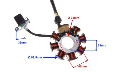 Stator iskrownik do Shineray XY150-17
