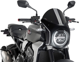 Szyba Półowiewka Puig W Stylu Retro Do Honda Cb1000r Neo Sports Cafe 18-22 Obudowa Carbon / Czarna