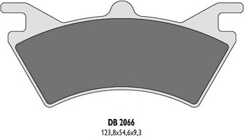 Klocki hamulcowe kh313 polaris 6x6 - zastępują db2066qd-d oraz db2066mx-d