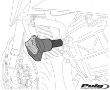Crash pady puig do yamaha fz6 n/s/s2 04-10 czarne