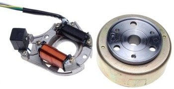 Stator koło magnesowe motorower 139FMB 4T Kinroad Chopper XT50Q King Łoś