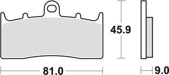 Klocki hamulcowe kh294 organic bmw r 1100 s 01-05, r 1150 gs / adv / r / rs 00-06, k 1200 lt 00-09 r 1200 c / cl 00-05, przód