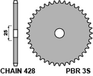 Zębatka tylna 3s 42 l (łańc. 428)