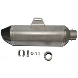 Tłumik 63mm stal nierdzewna + włókno węglowe tutlq1059