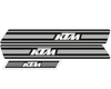 Komplet naklejek (oklein) ktm g'74-'76, replica oem ktm, czarne tło