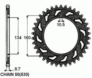 Zebatka Napedzana Stalowa Sunstar Sunr1-5635-43