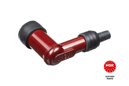 Fajka świecy zapłonowej Ngk fajka na świece ebonitowa kątowa (90) kolor czerwony (nr 8854) – NGK