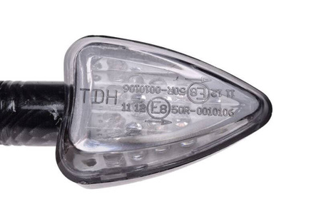 Kierunkowskaz led TDH stożek komplet carbon