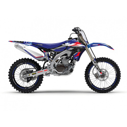 KOMPLET NAKLEJEK (OKLEIN) YAMAHA YZ 450F '10-'13 DREAM 5 CHROME EFX KOLOR NIEBIESKI CZARNY