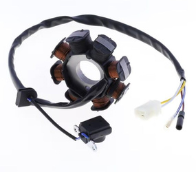 UZWOJENIE ALTERNATORA (STATOR) PEUGEOT V-CLIC 50 '07-'14, SYM SYMPHONY '09-'20, SYMPLY 50 ''09-'17, X-PRO 50 '13-'20 (OEM: 779898; 31120AAAA00)