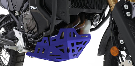 WYPRZEDAŻ OSŁONA POD SILNIK ALUMINIOWA YAMAHA XTZ 690 TENERE 700 '21-'24 KOLOR NIEBIESKI (EURO 5) - ślady montażu