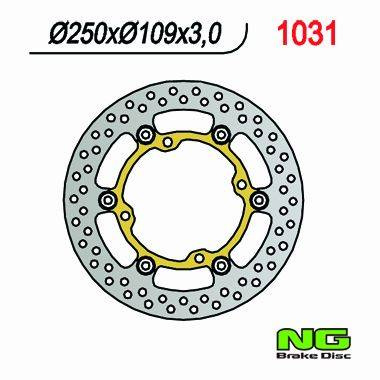Tarcza hamulcowa przód kawasaki kxf 250/450 '03-'14 (250x109x3) (4x9,5mm) pływająca
