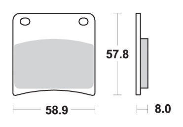 Hamulcowe kh146 street excel sinter kolor złoty