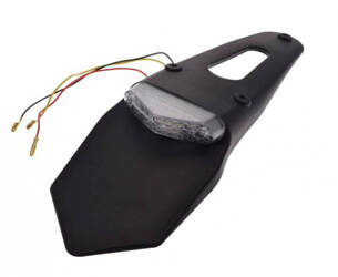 Lampa tył LED z błotnikiem biały klosz