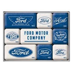 Magnes zestaw 9 szt Ford Logo Evolution