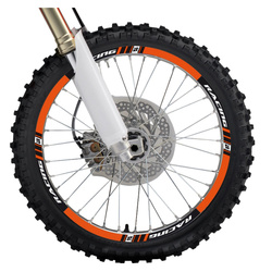 Komplet naklejek (oklein) na felgi kolor pomarańczowy (racing)