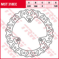 Tarcza hamulcowa przód yamaha yz 80 / 85 93-16, suzuki rm 85 05-16 (promocja)