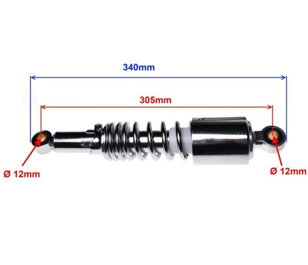 Amortyzatory tylne do motocykla Suzuki GN 125 komplet