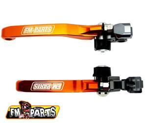 Zestaw dźwigni sprzęgła oraz hamulca do beta ktm '08-'14 kolor pomarańczowy