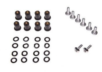 Śruby mocowania szyb motocyklowych komplet 8 szt.