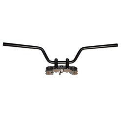 kierownica stalowa honda cb 400 x (2013-2019), cb 500 x (2013-2018) kolor czarny (wzór oem: 53100-mgz-j80za)