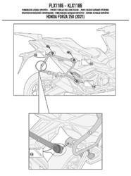 stelaż kufrów bocznych monokey side honda forza 750 '21-,