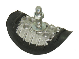 Trzymak opony aluminiowy z gumą 1,85'