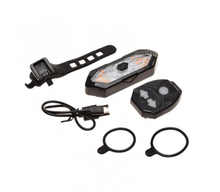 Lampa rowerowa tył LED + kierunki