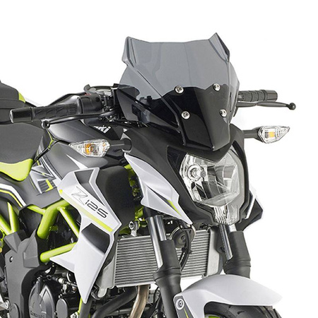 Szyba kawasaki z 125 '19-'20 27,5 x 33,5 cm przyciemniana - potrzebne mocowanie a4125ak