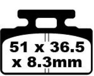 KLOCKI HAMULCOWE SKUTER SYM MIO EBC SFA151